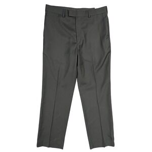 AXIST‎ Dress Pants 34x32 Black No Iron Premium Performance Straight Flat Front